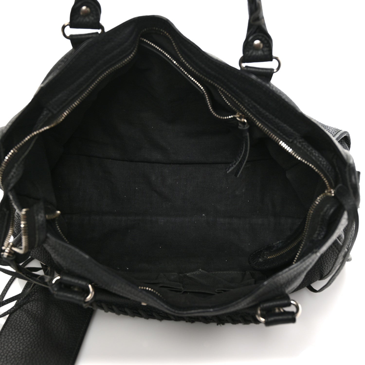 Balenciaga Vibrato Calfskin Classic Silver Hardware City Black 5 of 12