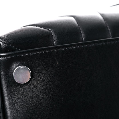Saint Laurent Calfskin Y Quilted Monogram Large Loulou Chain Satchel Black 13 of 15