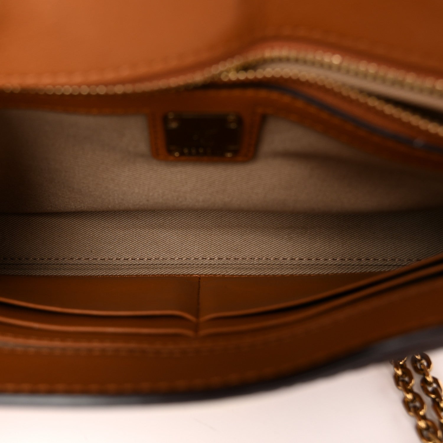 MCM Visetos Millie Wallet On Chain Cognac 5 of 12