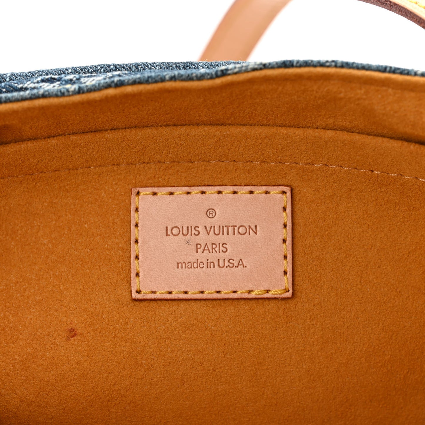 Monogram Denim Mini Pleaty Blue