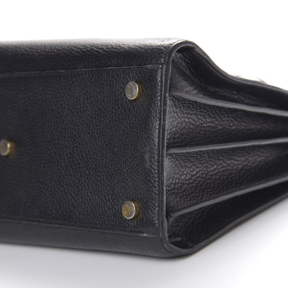 Saint Laurent Grained Calfskin Small Sac De Jour Black 6 of 10