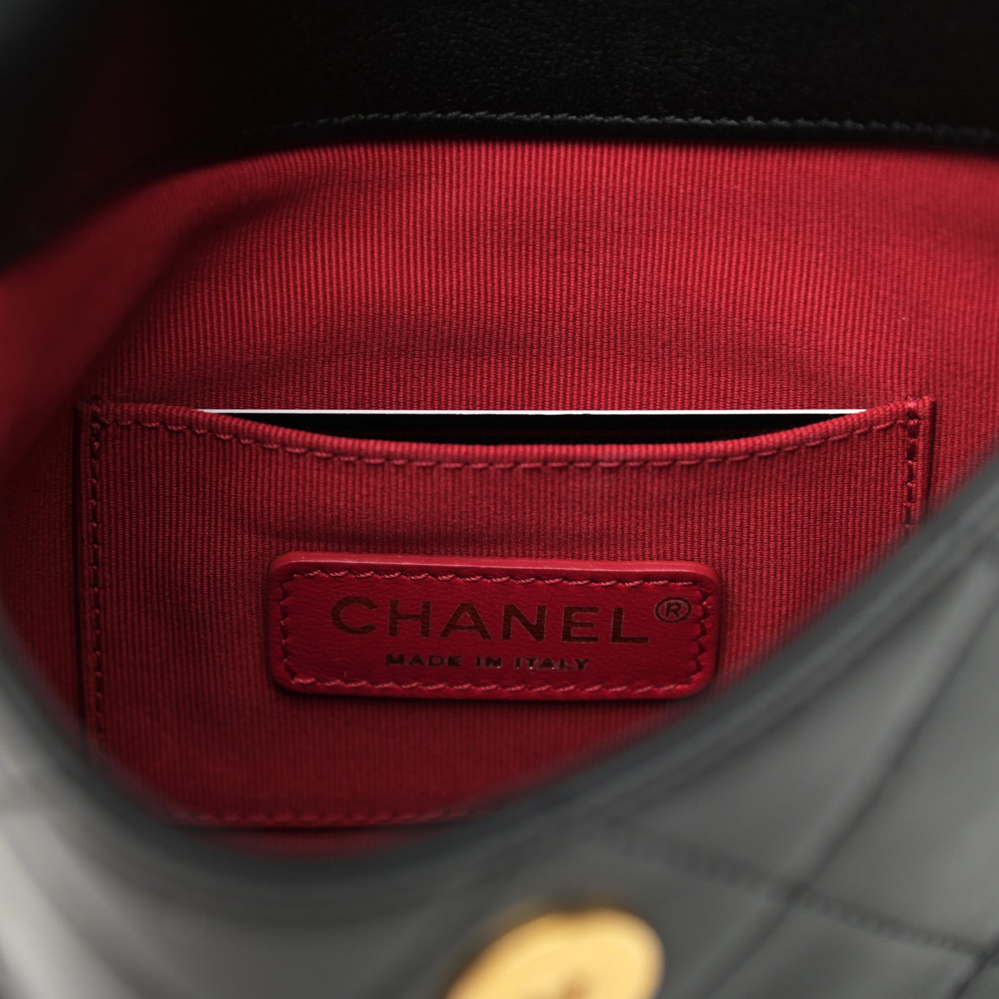 Calfskin Quilted Pearl Small About Pearls Hobo Bag Black