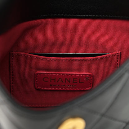 Chanel Calfskin Quilted Pearl Small About Pearls Hobo Bag Black 6 of 10