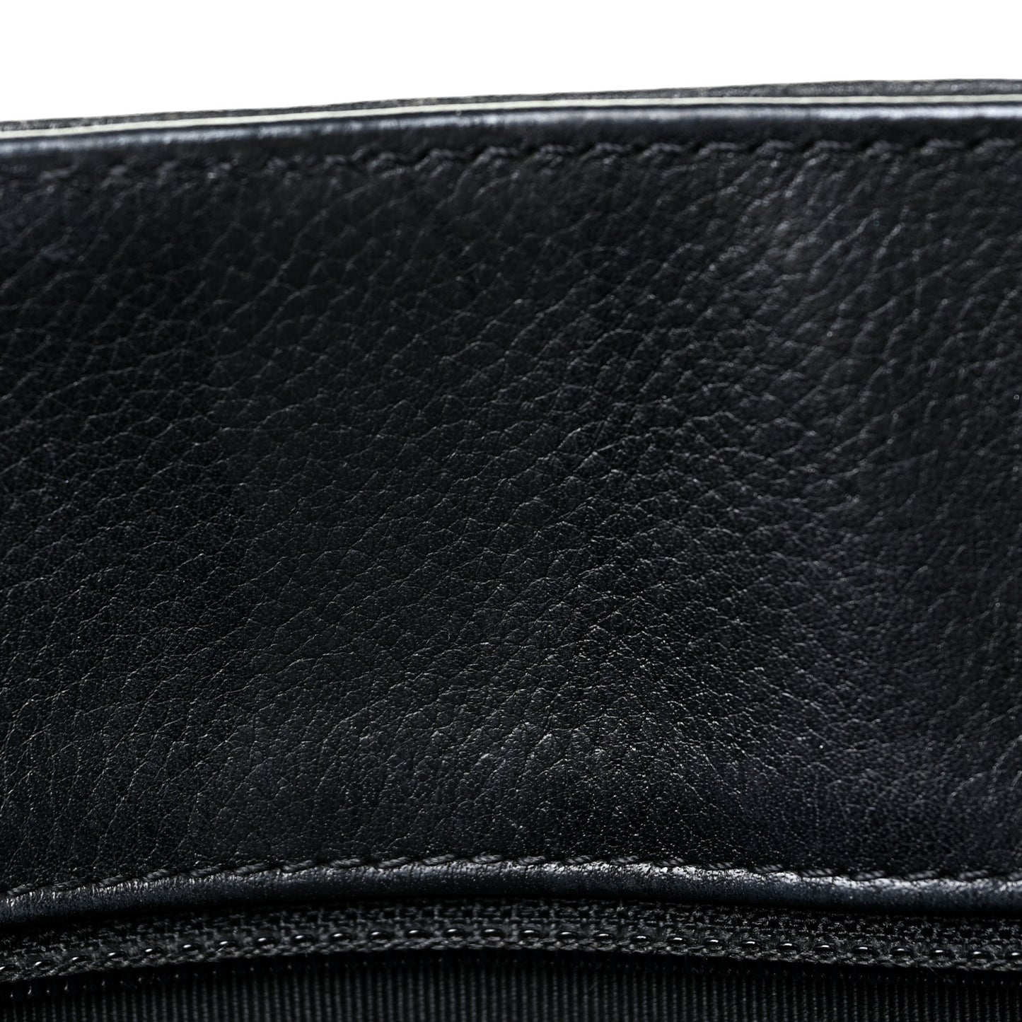 Calfskin Cerf Executive Shopper Tote Black