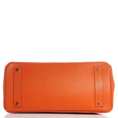 Hermes Taurillon Clemence JPG Birkin 42 Orange 5 of 21