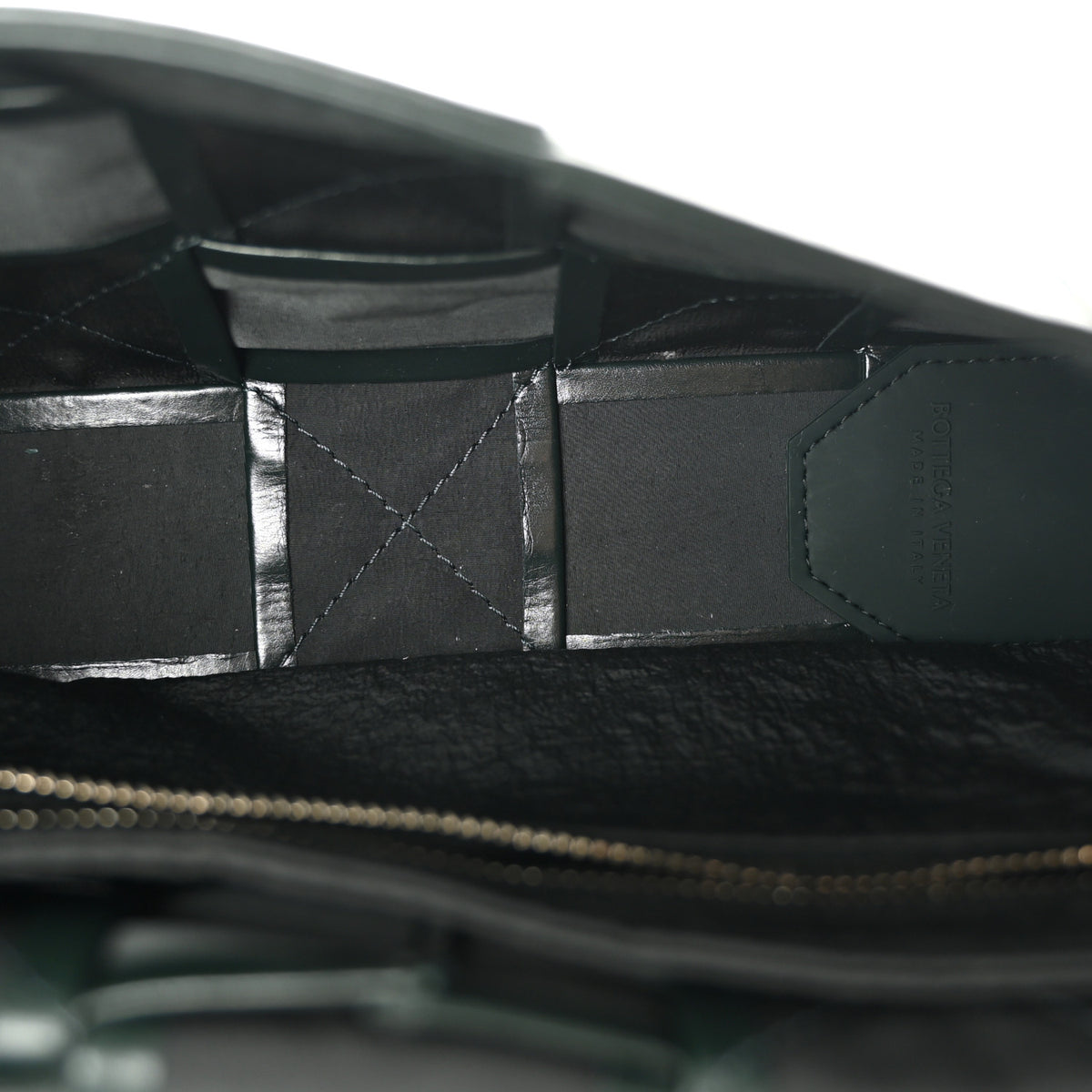 Paper Calfskin Maxi Intreccio Cassette Crossbody Bag Inkwell