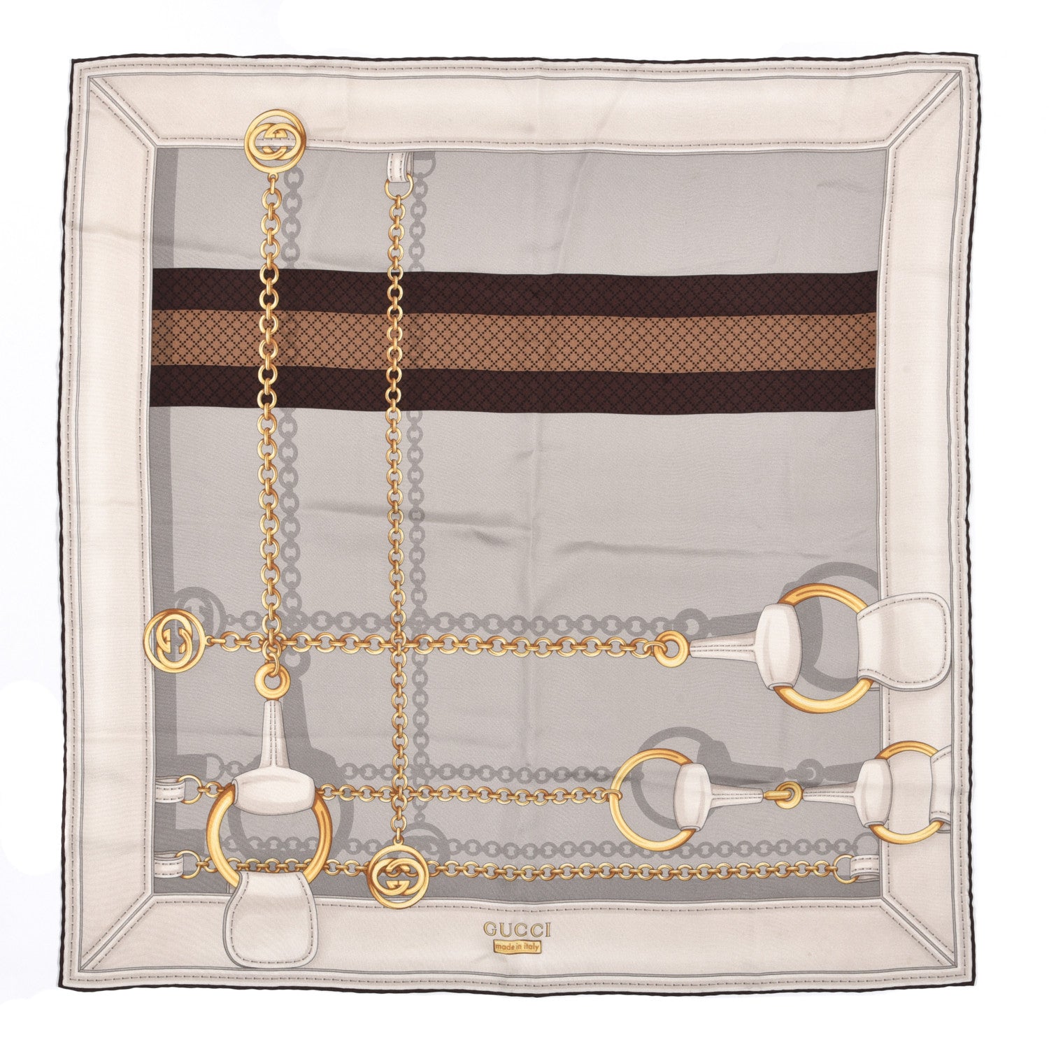 Gucci Silk Interlocking G Belts Scarf 1 of 3