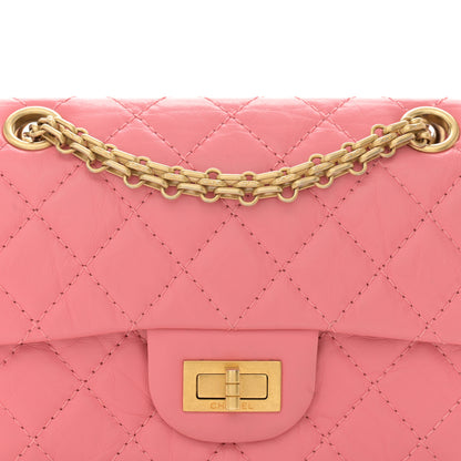 Chanel Aged Calfskin Quilted 2.55 Reissue Mini Flap Pink 8 of 11