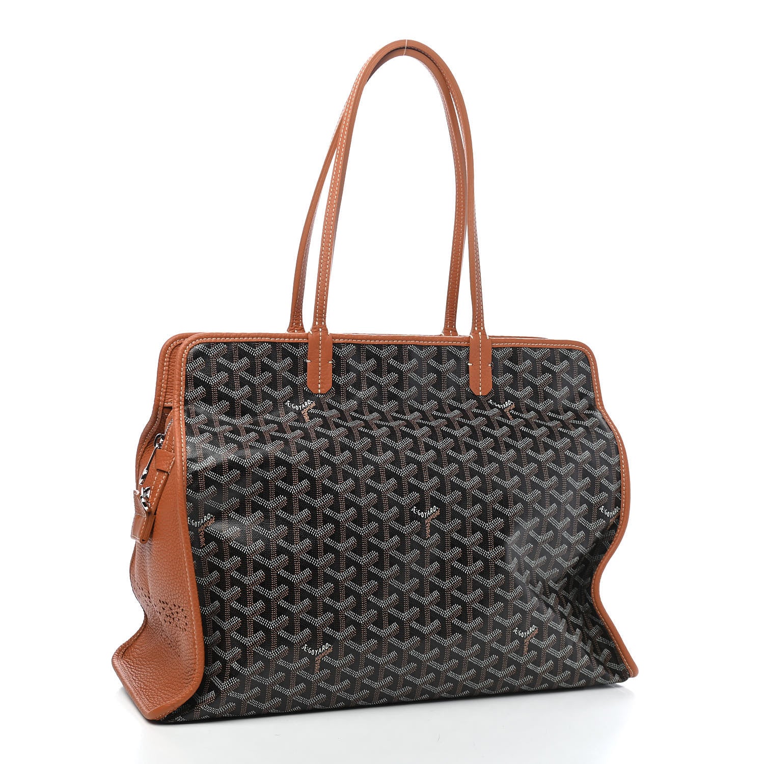 Goyard Goyardine Sac Hardy Pet Carrier PM Black Gold 4 of 9