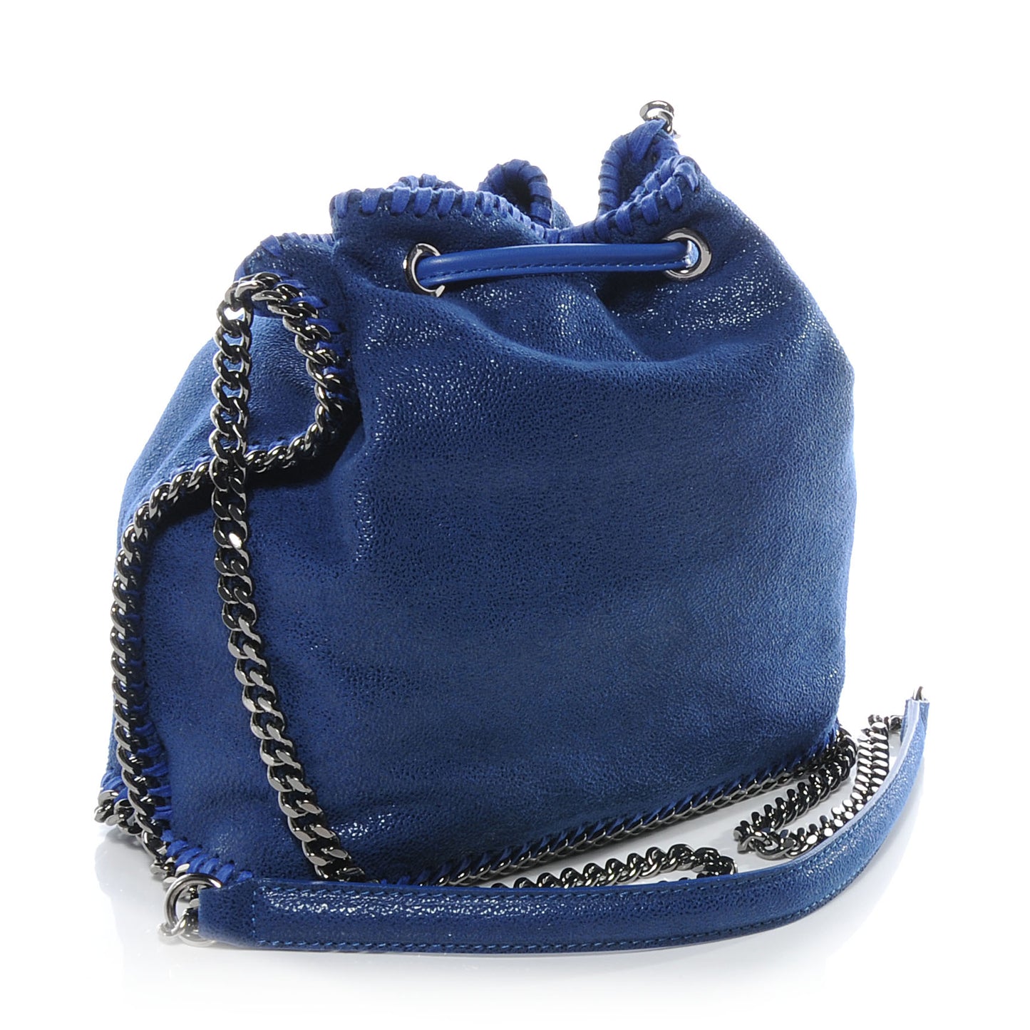 Faux Leather Small Falabella Shoulder Bag Blue