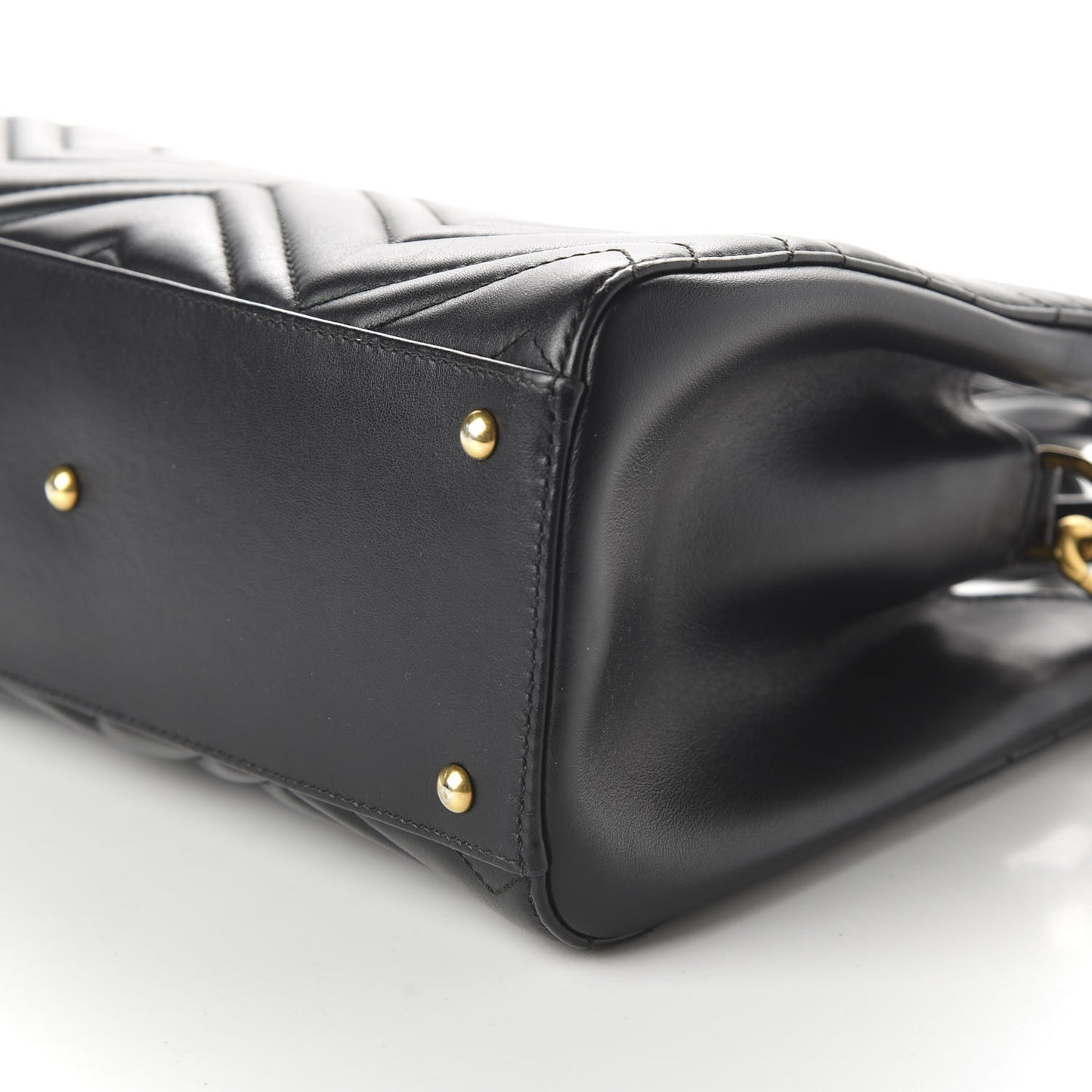 Calfskin Matelasse Small GG Marmont Tote Black
