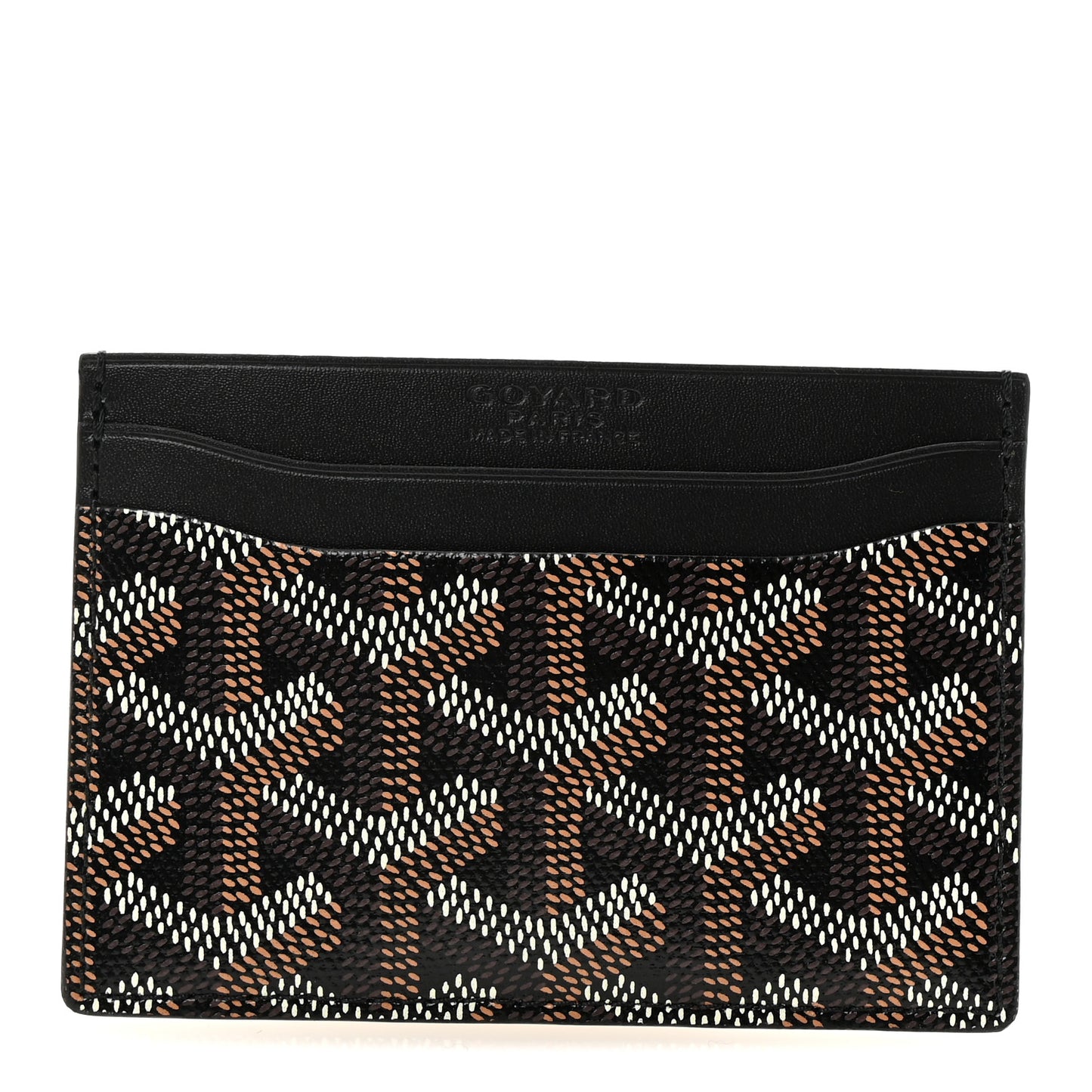 Goyardine Saint Sulpice Card Holder Black