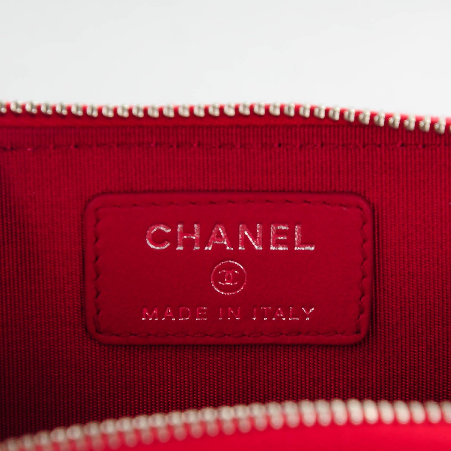 Chanel Caviar Quilted Diamond CC Key Holder Case Dark Pink 6 of 7