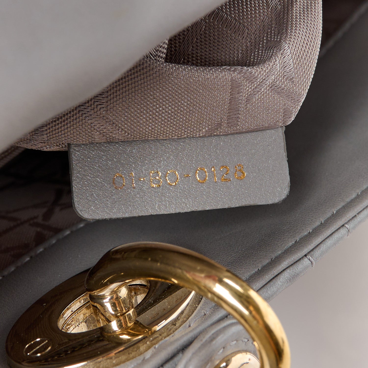 Christian Dior Metallic Lambskin Cannage Mini Lady Dior Grey 7 of 13