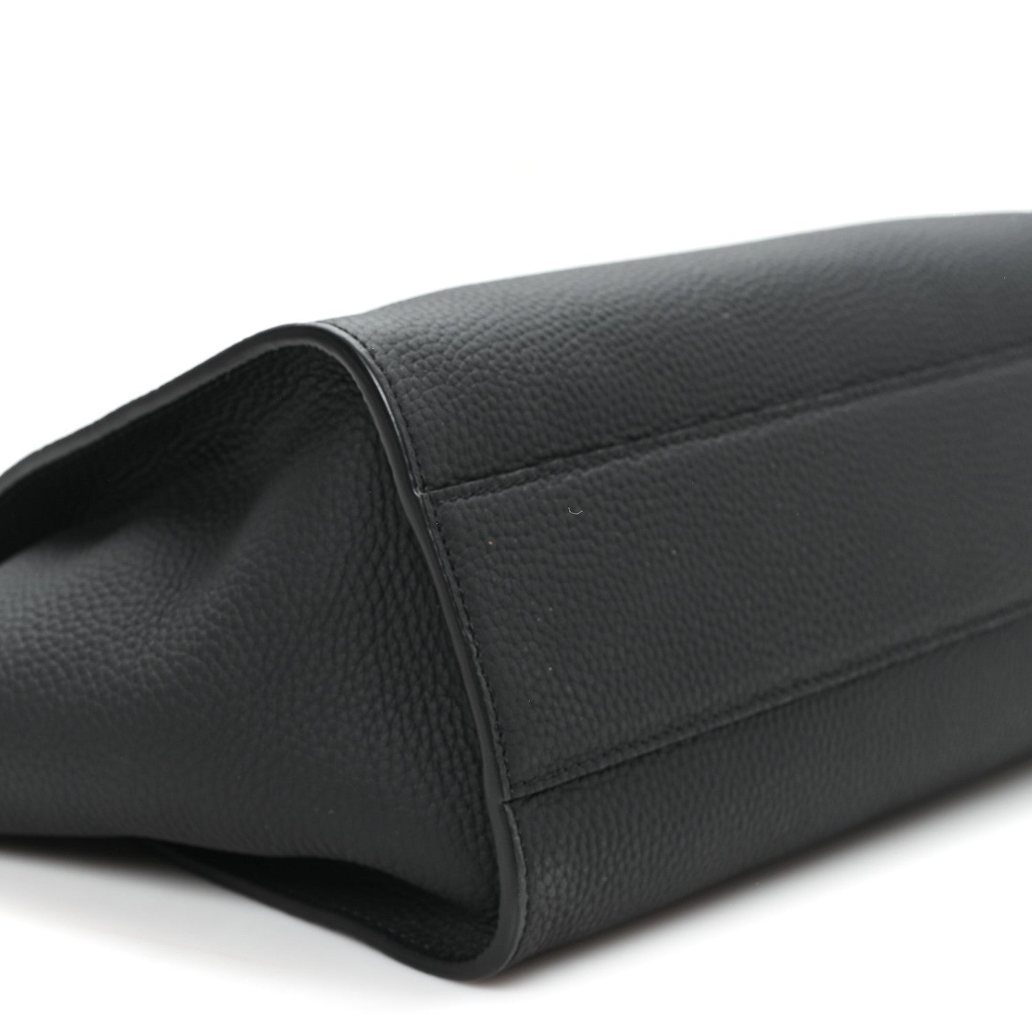 The Row Grained Calfskin Marlo 12 Tote Bag Black 9 of 12