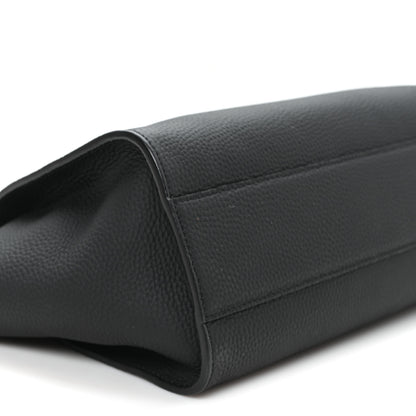 The Row Grained Calfskin Marlo 12 Tote Bag Black 9 of 12