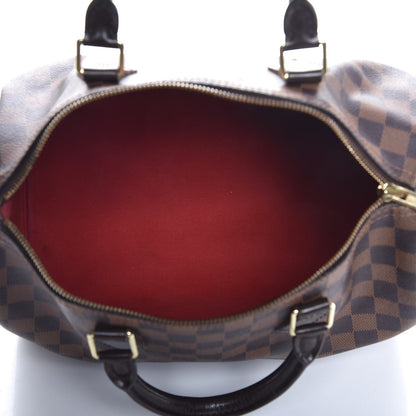 Louis Vuitton Damier Ebene Speedy 30 5 of 8