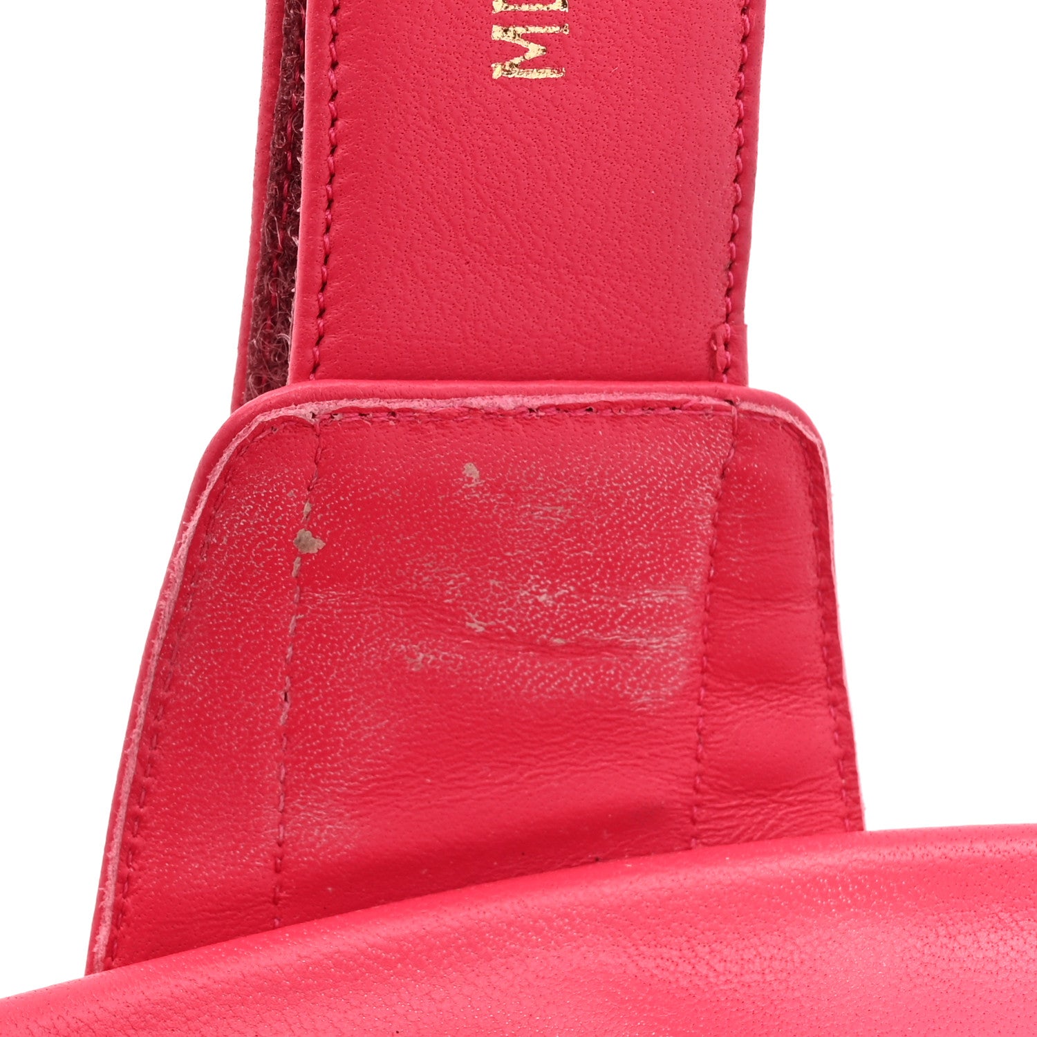 Christian Dior Lambskin Dioract Sandals 38.5 Raspberry 10 of 14