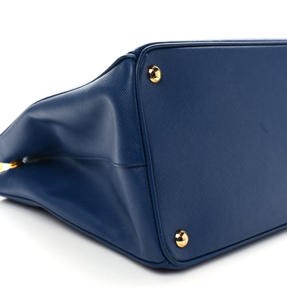 Prada Saffiano Medium Galleria Double Zip Tote Bluette 7 of 10