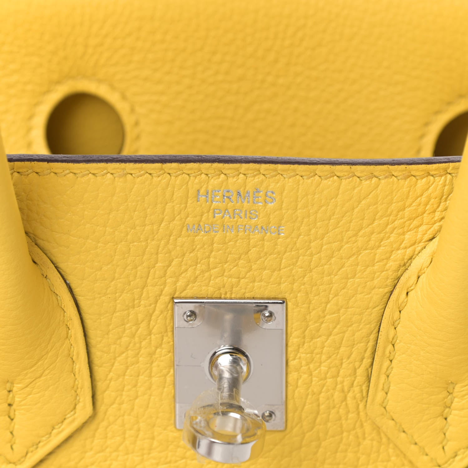 Hermes Taurillon Novillo Birkin 25 Jaune De Naples 7 of 9