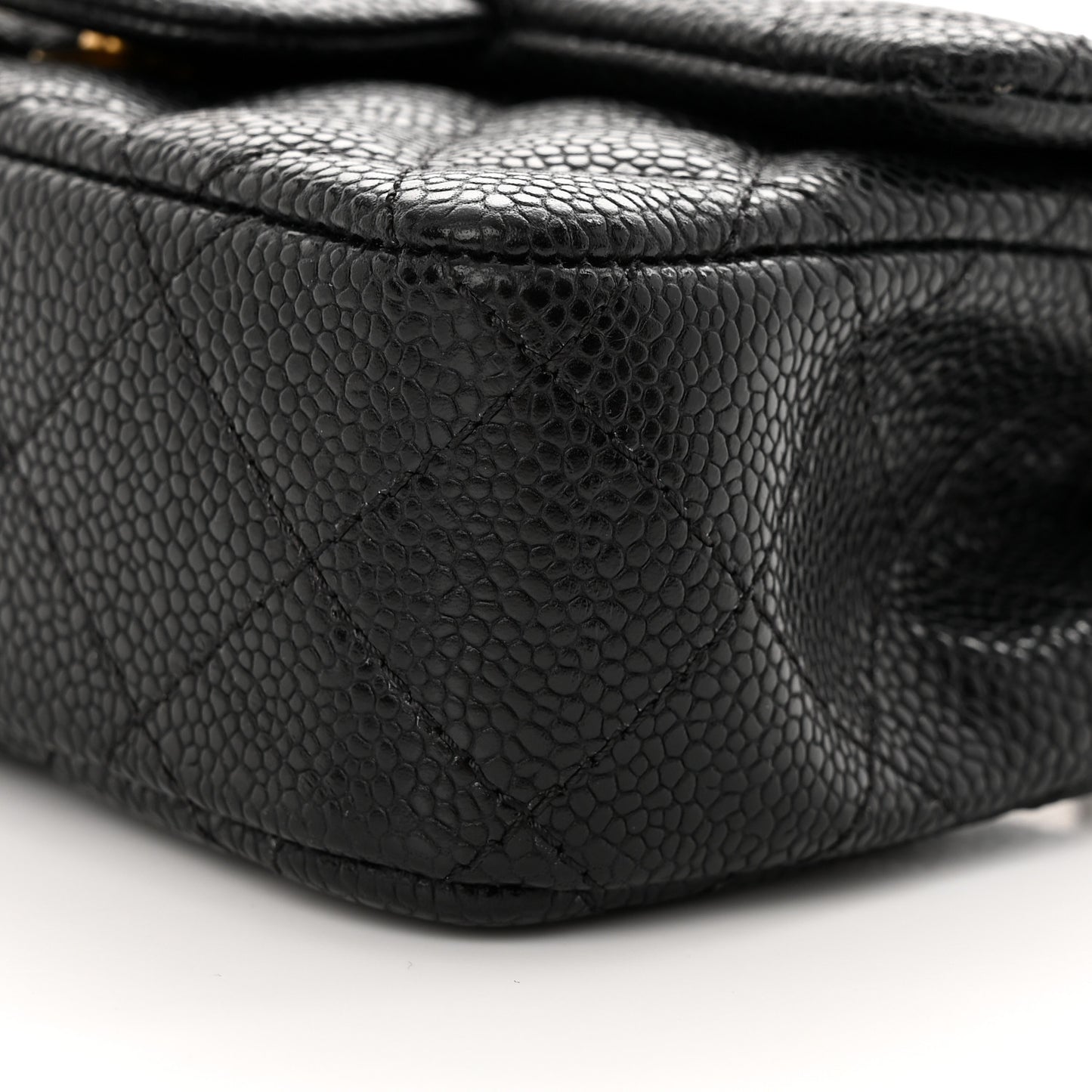 Caviar Quilted Extra Mini Flap Black