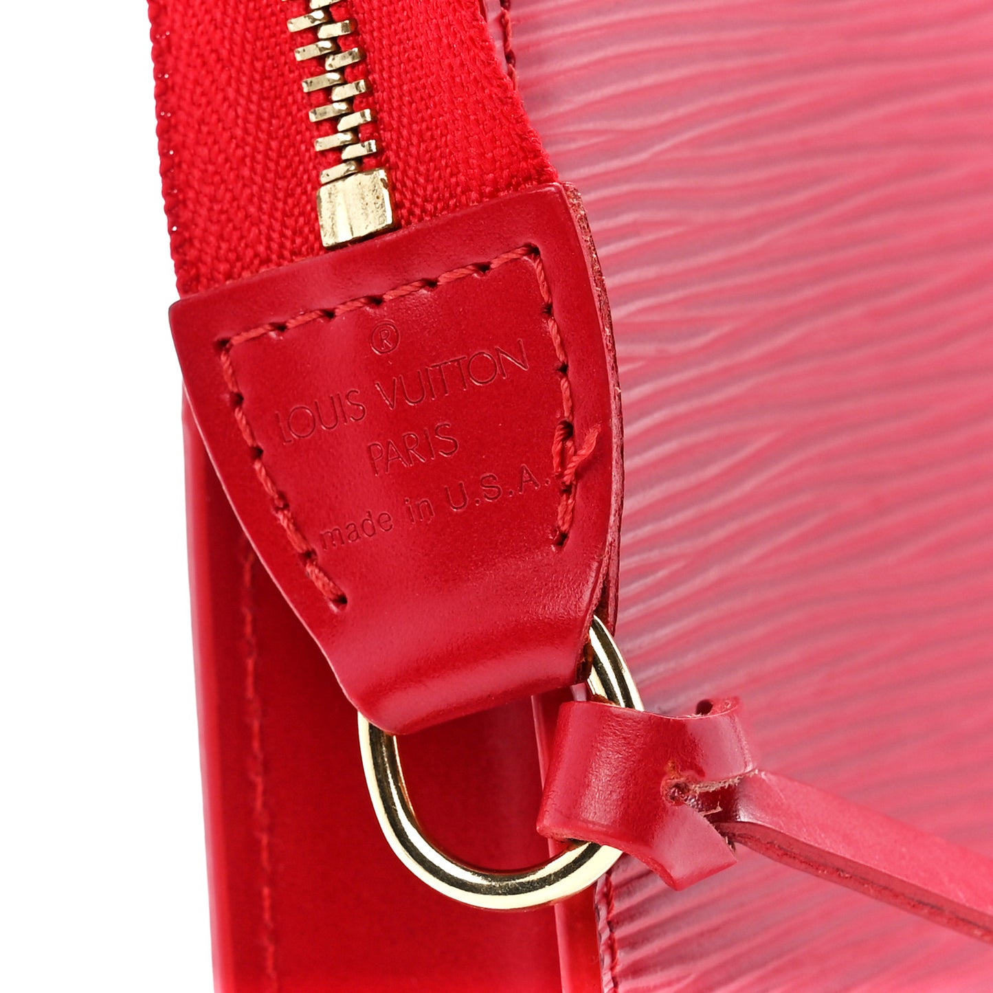 Epi Pochette Accessories 24 Castillan Red