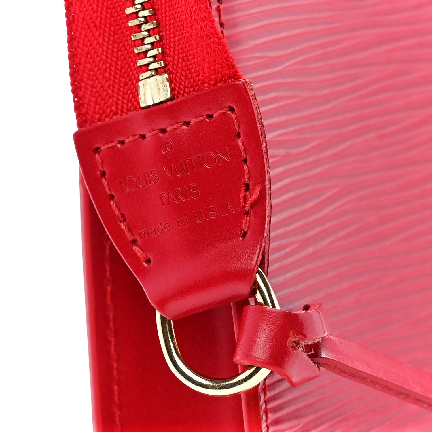 Louis Vuitton Epi Pochette Accessories 24 Castillan Red 6 of 10
