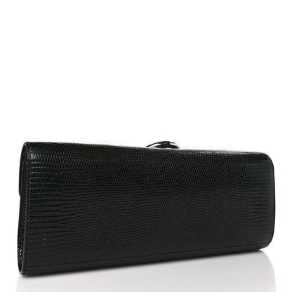 Hermes Lizard Egee Clutch Black 3 of 9