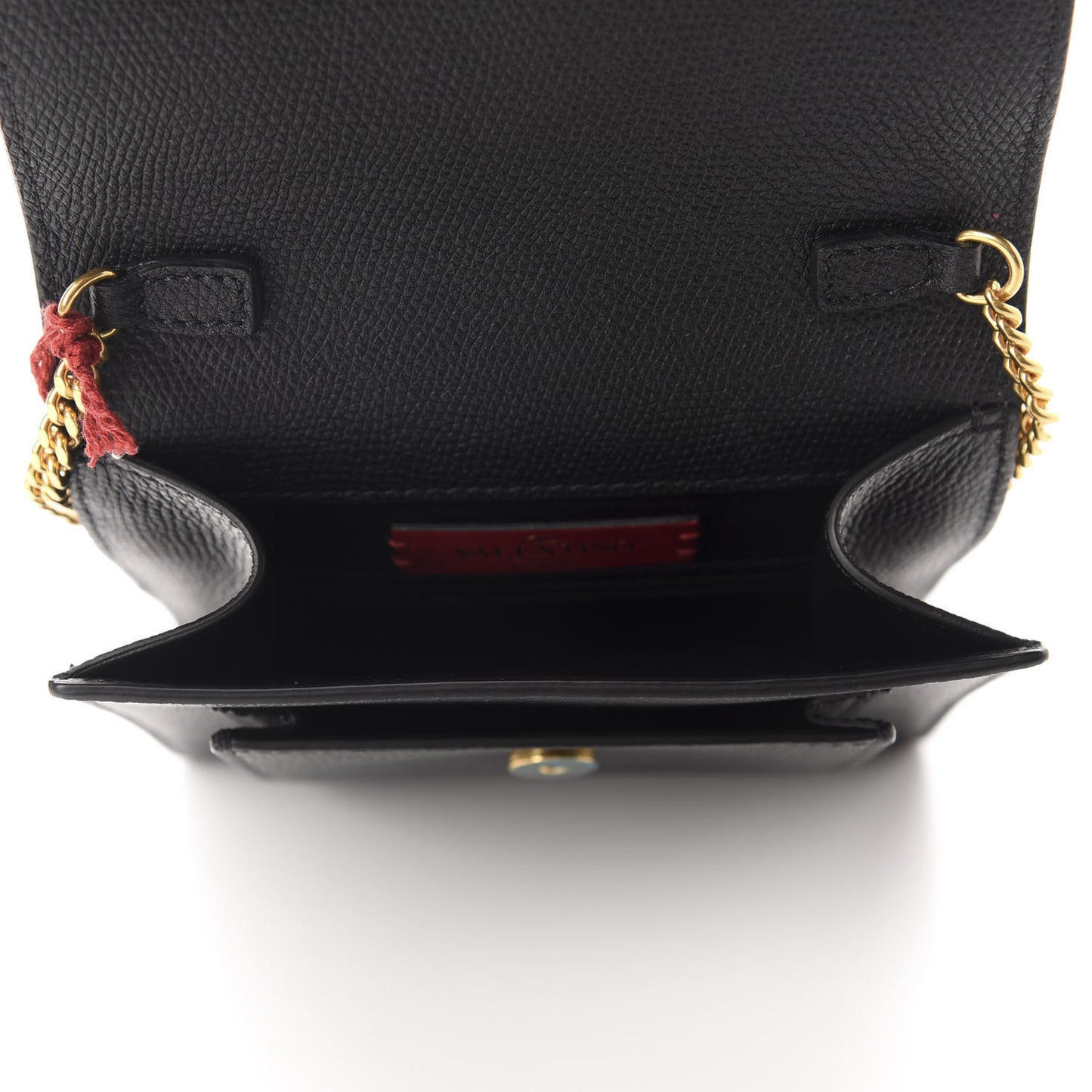 Calfskin VLogo Crossbody Bag Black