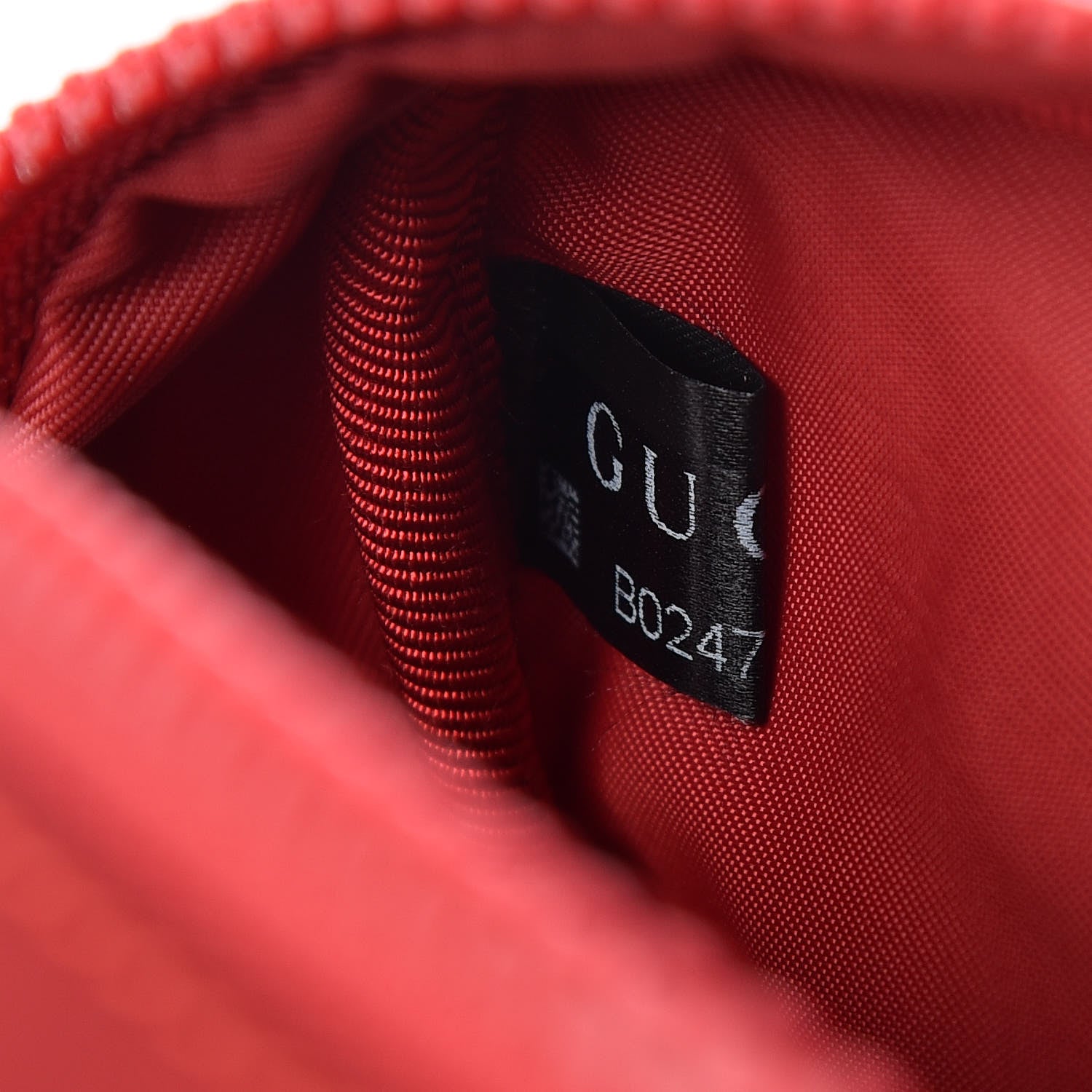 Gucci Nylon Monogram Dolmias Pouch Vibrant Red 10 of 10