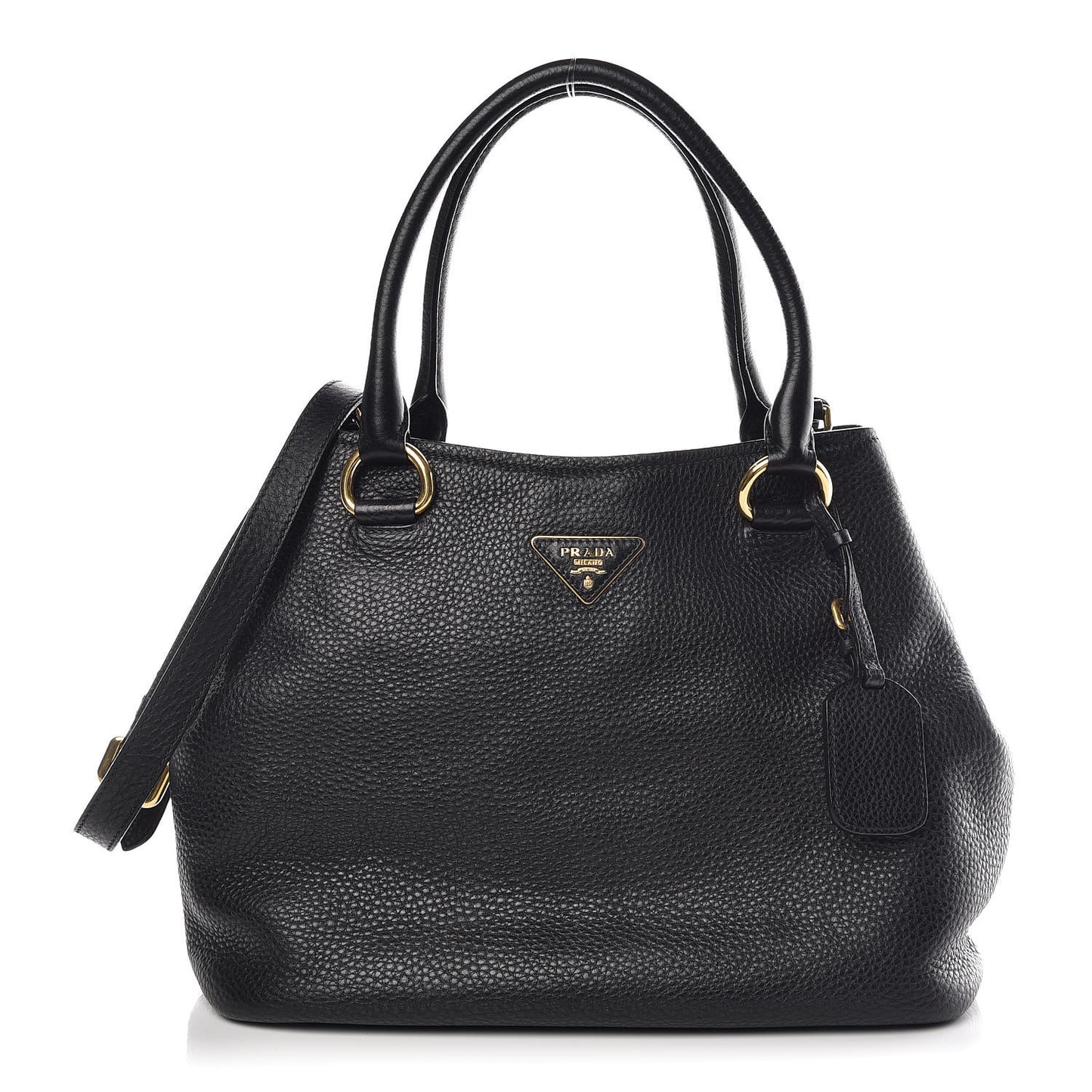 Vitello Daino Tote Black