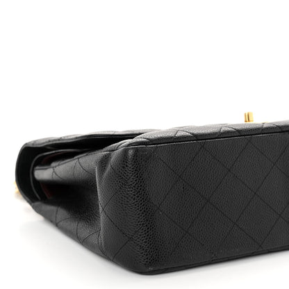 Chanel Caviar Quilted Jumbo Double Flap Black 9 of 10