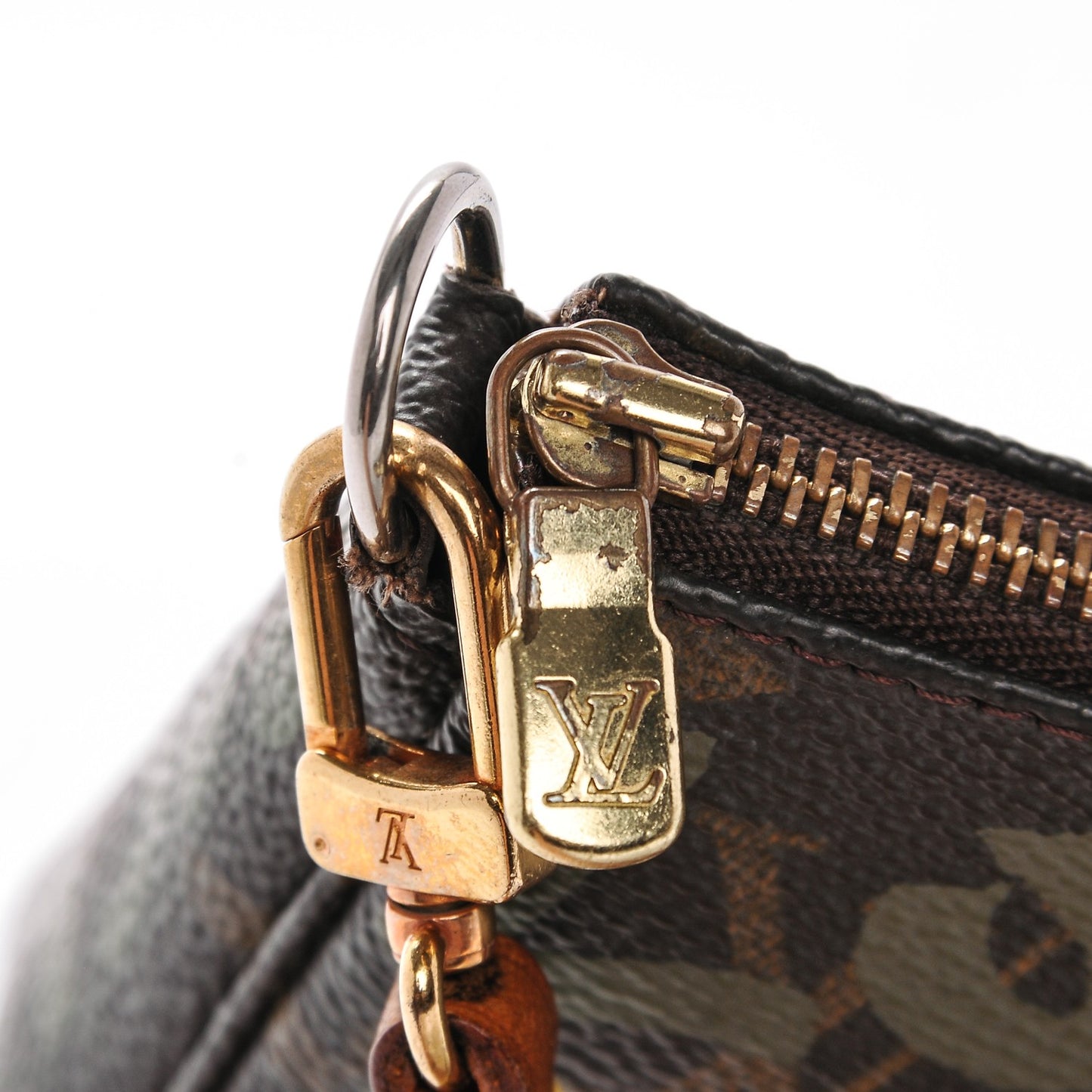 Monogram Graffiti Pochette Accessories Kaki