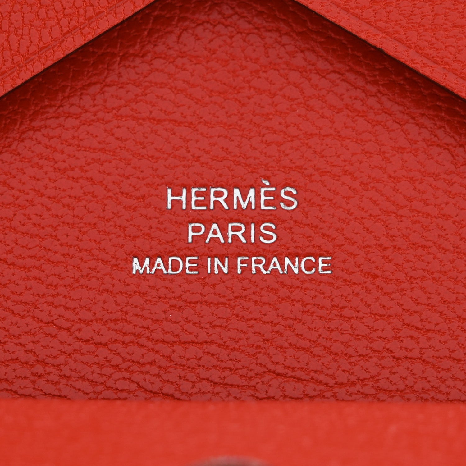 Hermes Chevre Mysore Calvi Duo Card Case Orange Field 6 of 8