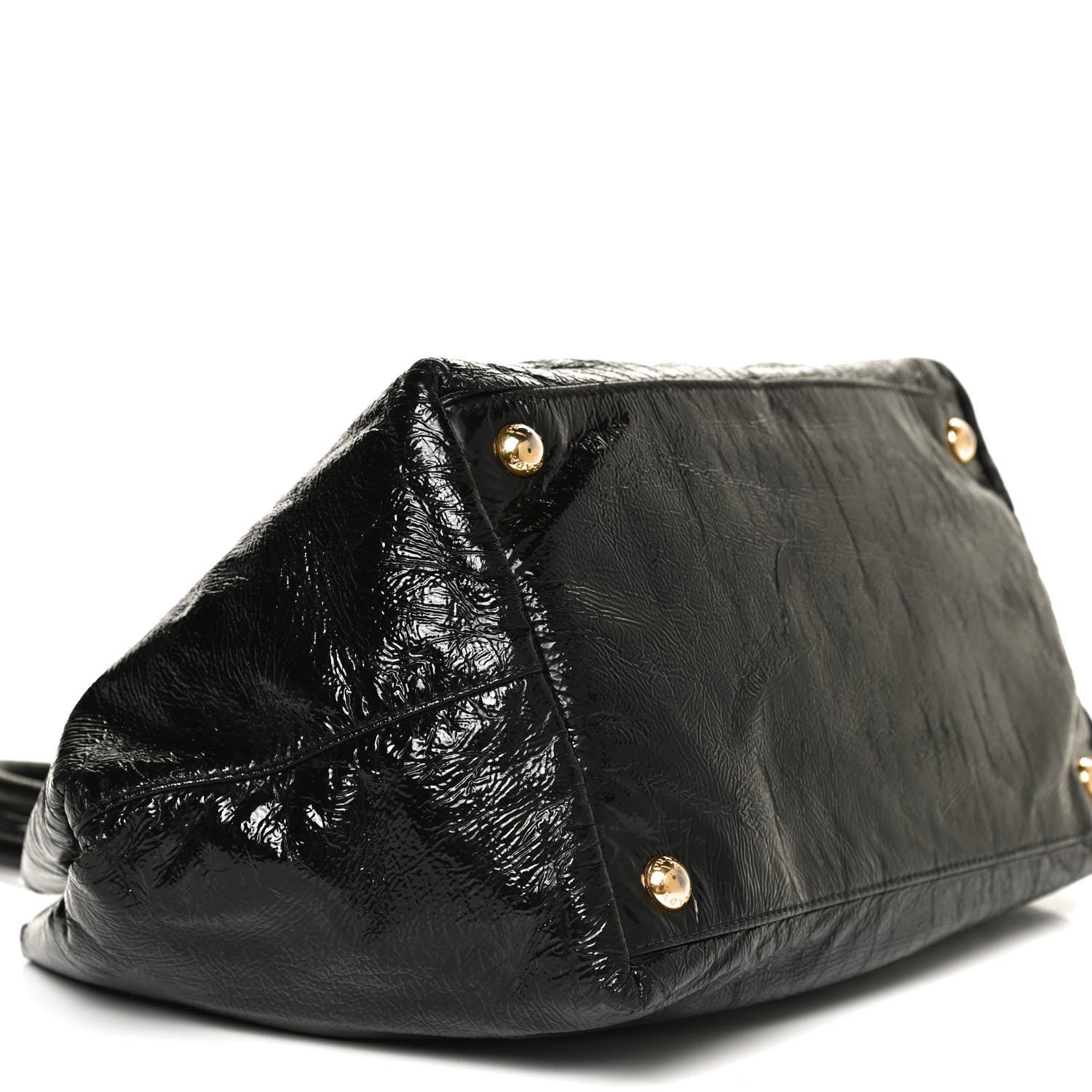 Prada Vernice Bow Tote Black 9 of 11