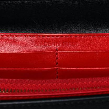 Christian Louboutin Grained Calfskin Spikes Loubinthesky Paloma Wallet On Chain Black Multimetal 7 of 17