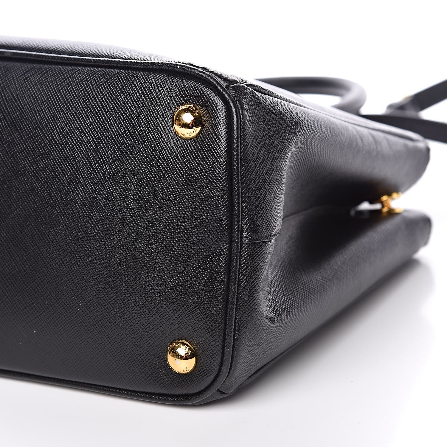 Prada Saffiano Small Galleria Double Zip Tote Black 9 of 10