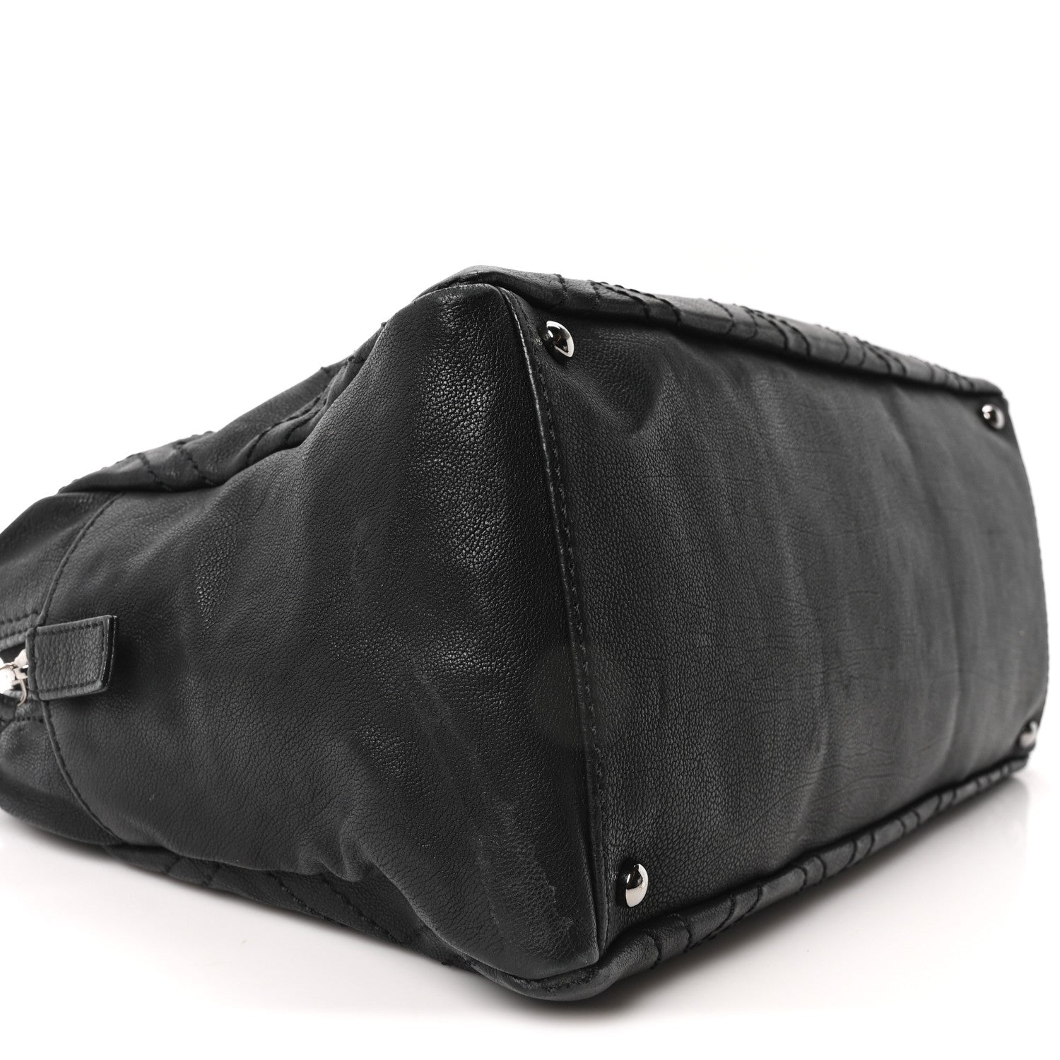 Chanel Calfskin Large Diamond Stitch Tote Black 9 of 10