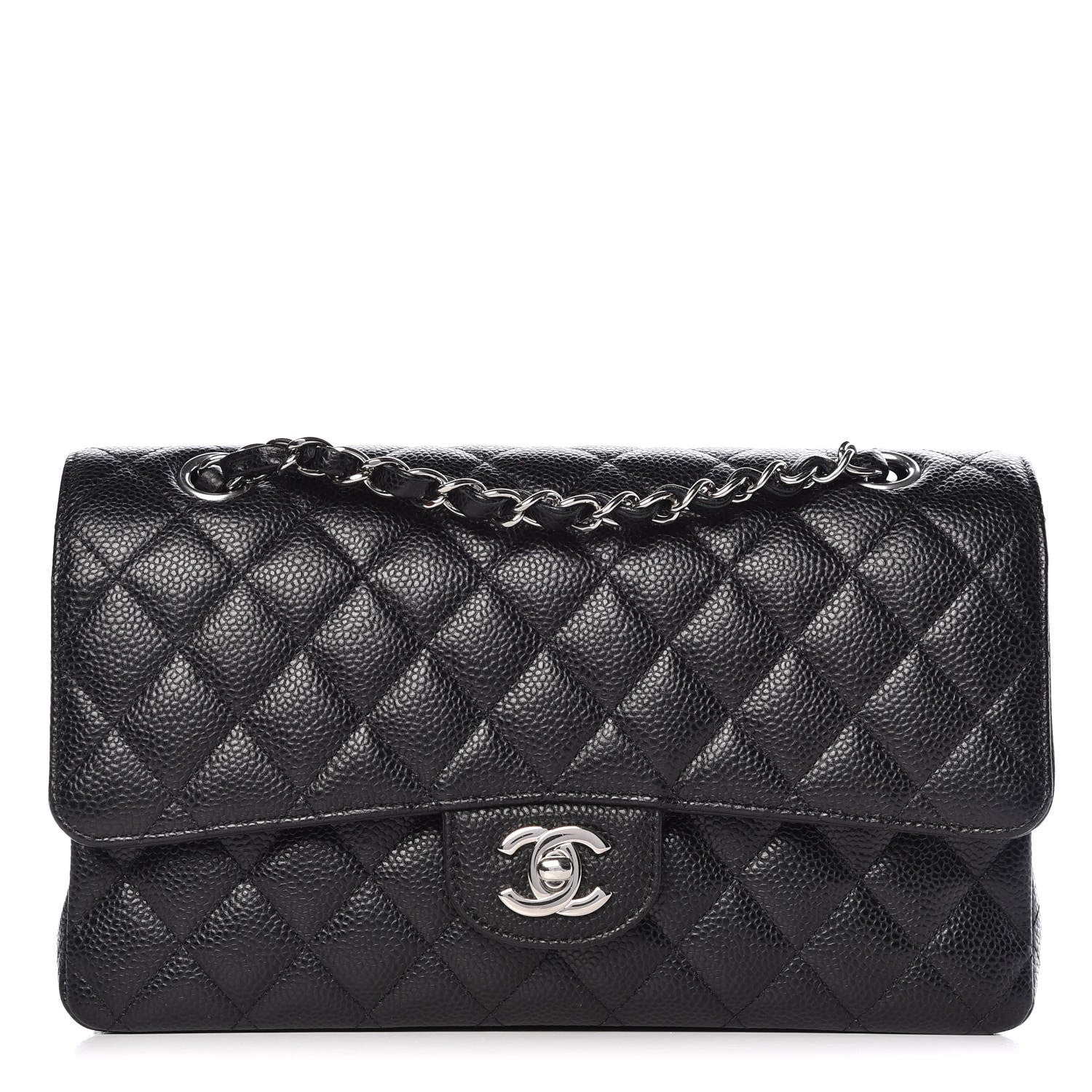 Chanel Caviar Quilted Medium Double Flap Black 1 of 9