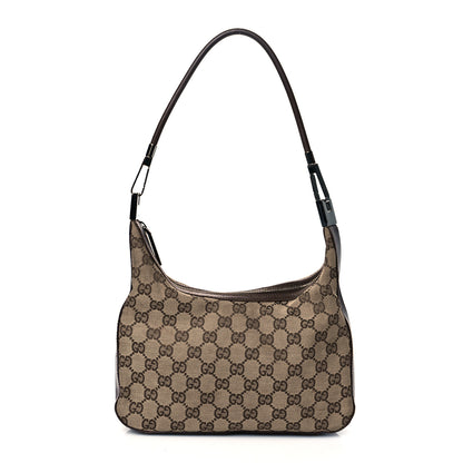 Gucci Monogram GG Small Clasp Hobo Brown 1 of 9