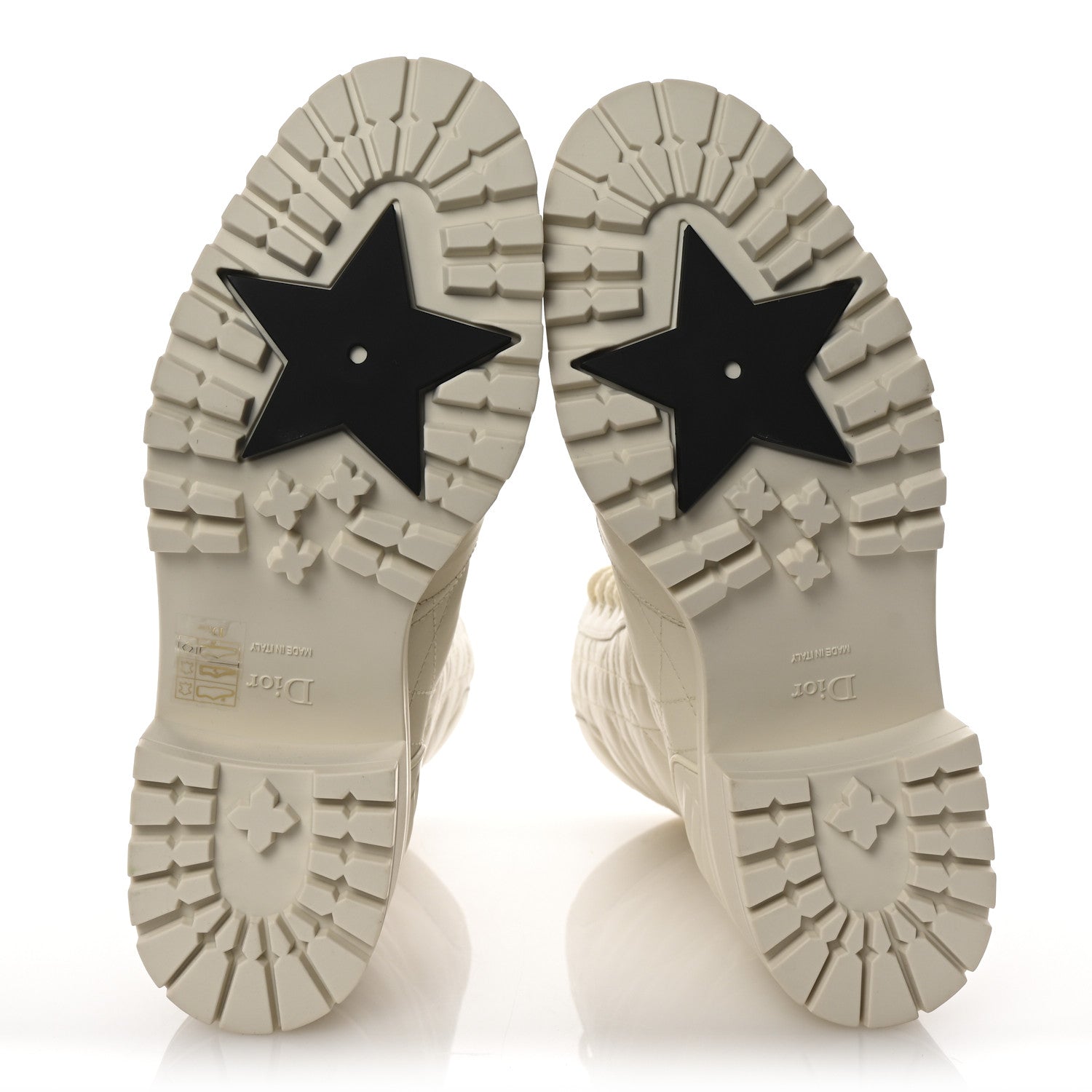 Christian Dior Calfskin Cannage D-Leader Ankle Boots 39.5 White 7 of 10