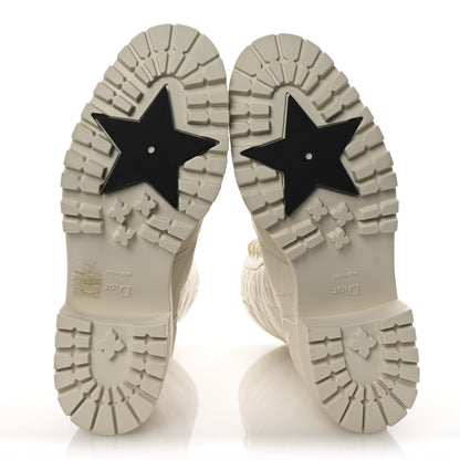 Christian Dior Calfskin Cannage D-Leader Ankle Boots 39.5 White 7 of 10