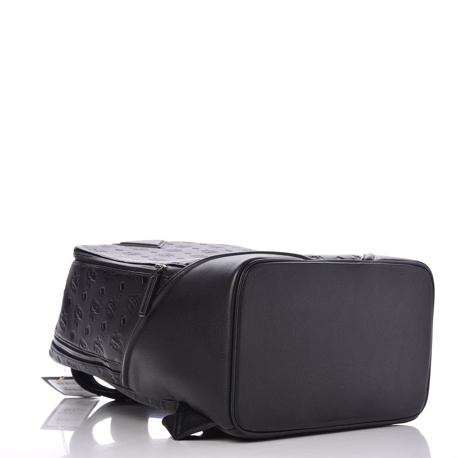 MCM Calfskin Ottomar Monogram Duke Backpack Black 4 of 10