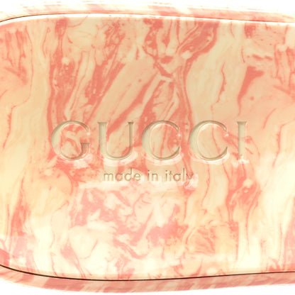 Gucci Shiny Rubber Gucci Logo Womens Platform 20/60mm Slide Sandals 39 Wild Rose 7 of 10