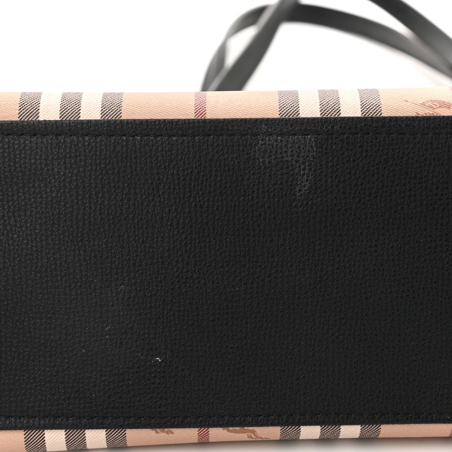 Burberry Grainy Calfskin Haymarket Check Medium Reversible Tote Black 16 of 16