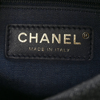 Chanel Denim Quilted Medium Funky Town Flap Black 7 of 10