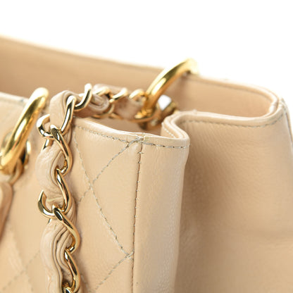 Chanel Caviar Quilted Grand Shopping Tote GST Beige Clair 17 of 17