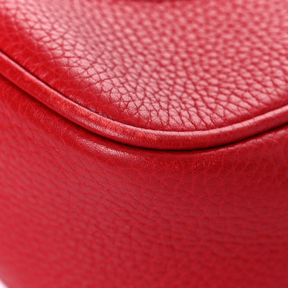 Gucci Pebbled Calfskin Small Soho Disco Bag Vibrant Red 9 of 14