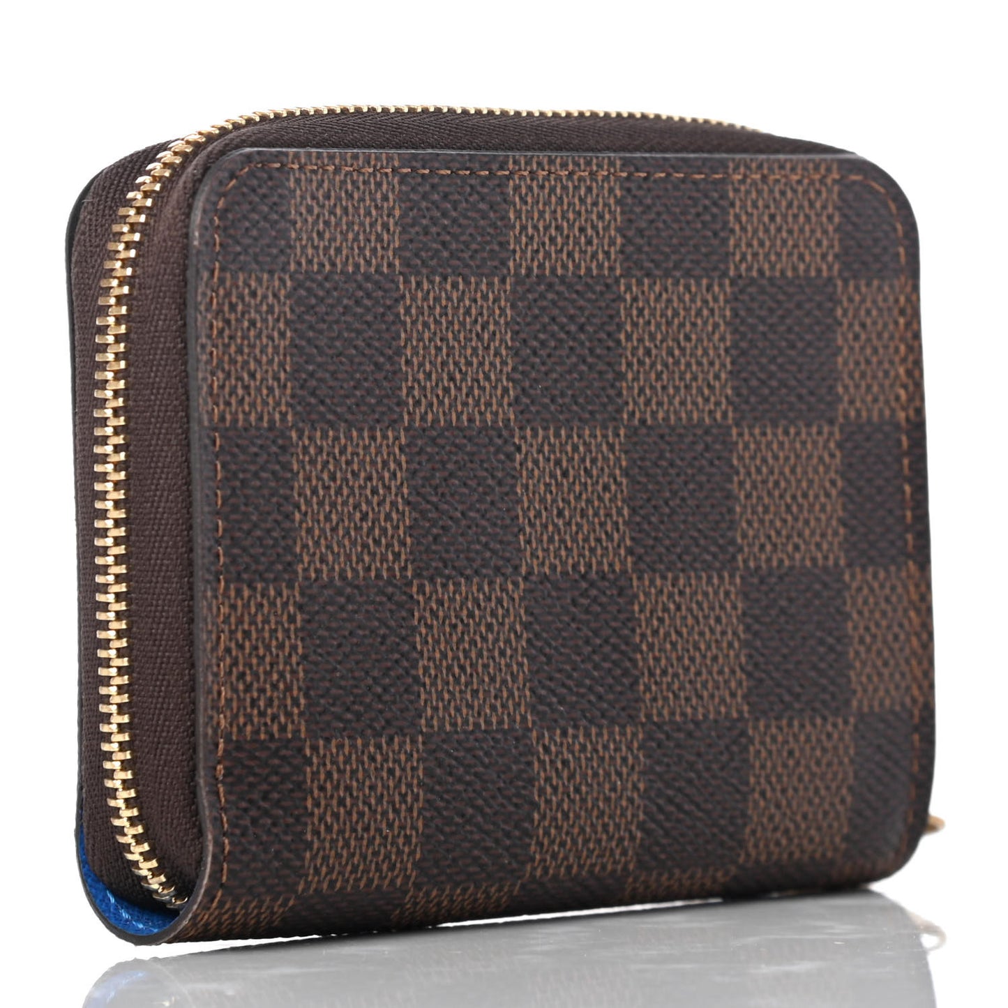 Damier Ebene 2019 Christmas Animation Zippy Coin Purse Blue
