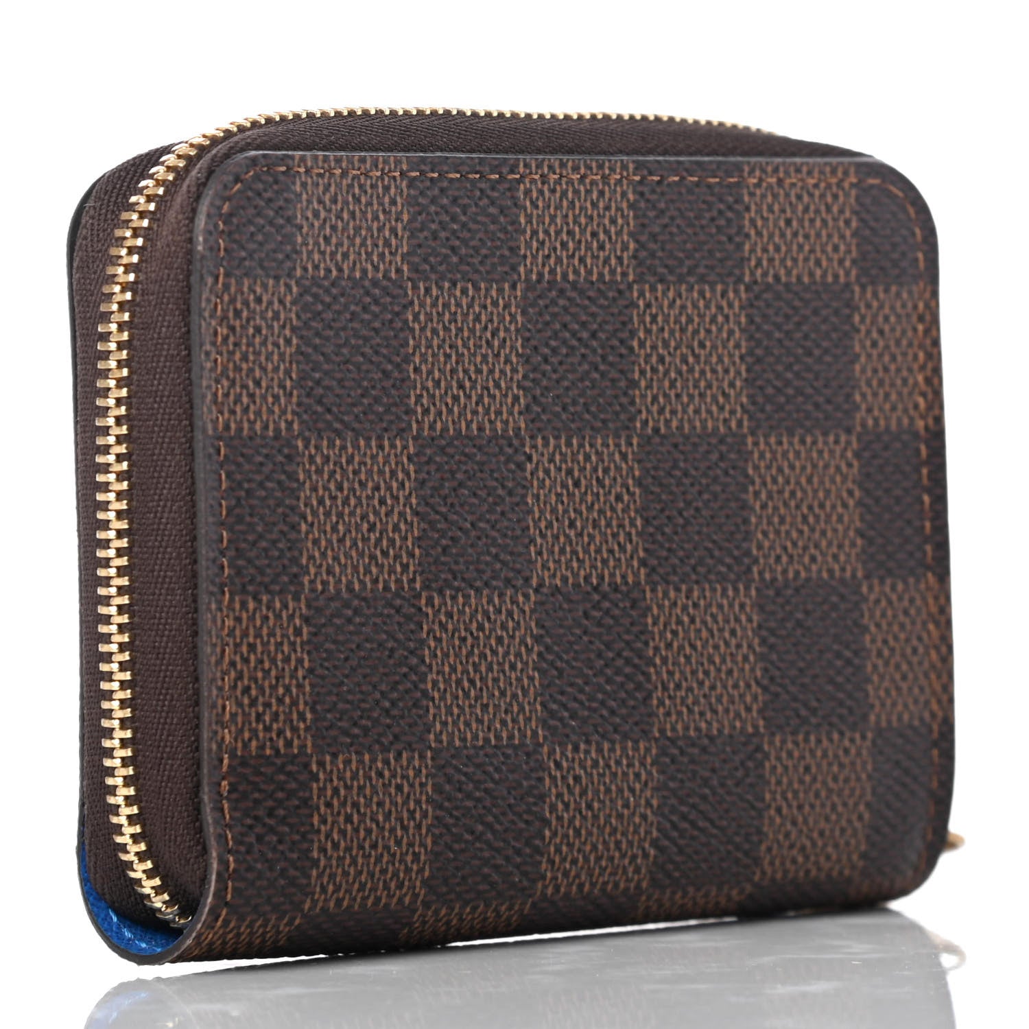 Louis Vuitton Damier Ebene 2019 Christmas Animation Zippy Coin Purse Blue 3 of 7